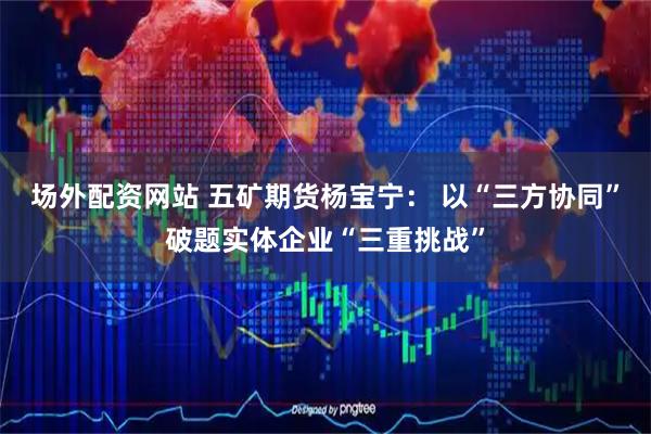 场外配资网站 五矿期货杨宝宁： 以“三方协同”破题实体企业“三重挑战”